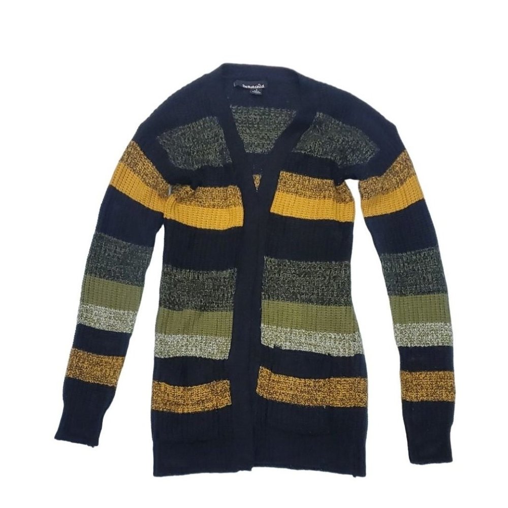 De Rotchild Women's Pullover Sweater  Small Striped  Striped Polyester